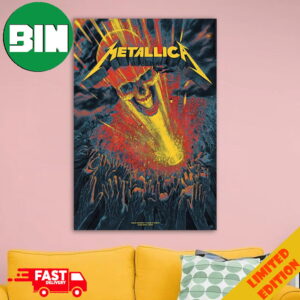 Metallica M72 World Tour To Tons of Rock Night 1 M72 Oslo At The Scream Stage In Oslo Norway On June 26th 2024 Home Decorations Poster Canvas