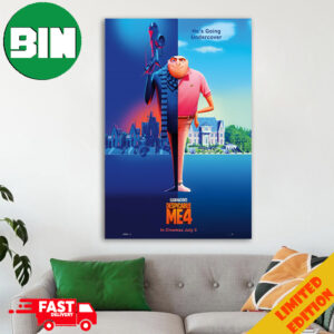 New Poster For Despicable Me 4 He Going Undercover Only Theaters July 3 2024 Home Decor Poster Canvas qM42Y ienigd.jpg