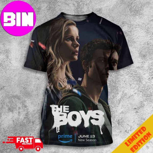 Official New Poster For The Boy Season 4 Releases On Prime June 13th  2024 New Season All Over Print Unisex T-Shirt