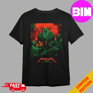 Official Poster Metallica Finlandia M72 World Tour At Olympic Stadium In Helsinki On June 7th And 9th 2024 Art By Kenta Taylor Unisex T-Shirt