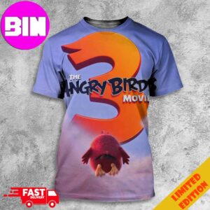Official Poster The Angry Birds 3 Movie All Over Print Unisex T-Shirt