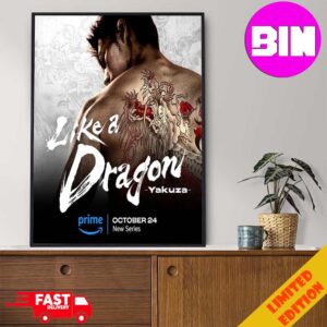 Official The Like a Dragon Live Action Series Is Coming To Prime Video On October 24 Home Decor Poster Canvas