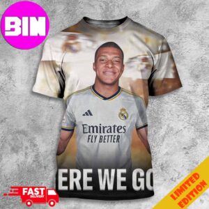 Official Welcome Kylian Mbappe To Real Madrid 2024 La Liga All Over Print Unisex T-Shirt