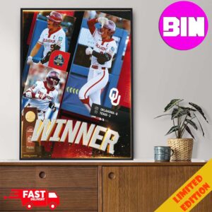 Okalahoma Blasts Win Texas In The First Game Of The Championship Finals 2024 NCAA Softball Home Decor Poster Canvas