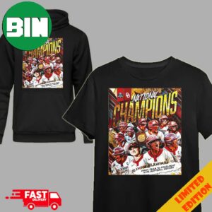 Oklahoma Softball Defeats Texas To Sweep The Championship Finals And Become The First Team In NCAA Softball History To Win Four Consecutive National Champion Poster Canvas T-Shirt Hoodie