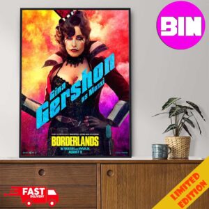 Poster For Borderlands Gina Gershon As Moxxi From The Producer Of Uncharted Spider-Man And Venom In Theaters And IMAX August 9th 2024 Home Decor Poster Canvas