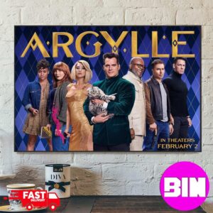 Poster Full Actor Argylle Film 2024 Home Decor Poster Canvas