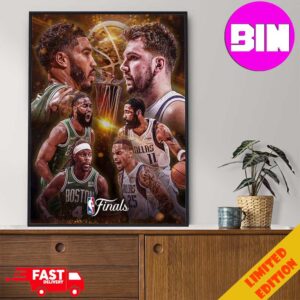 Poster NBA Finals 2024 Dallas Mavericks Vs Boston Celtics Home Decor Poster Canvas