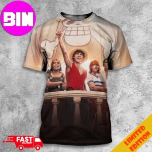 Poster One Piece Seasons 2 and 3 Filmed Back To Back All Over Print Unisex T-Shirt