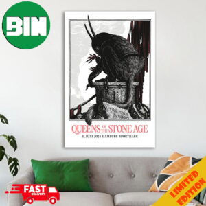 Queens Of The Stone Age 11 June 2024 Sporthalle Hamburg By Phillip Janta The End Is Nero Tour Home Decor Poster Canvas