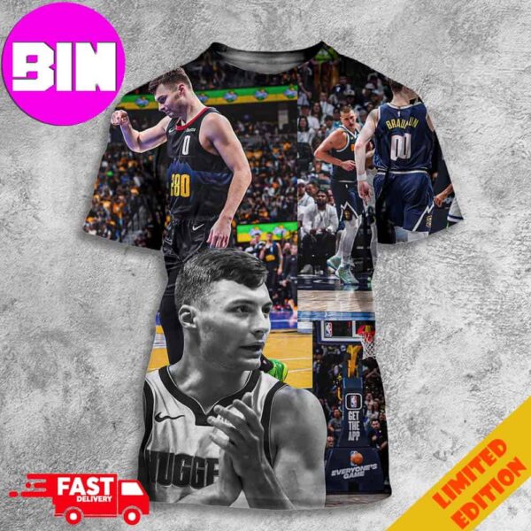 Short-moment NBA 2024 For Braun Of Denver Nuggets All Over Print Unisex T-Shirt