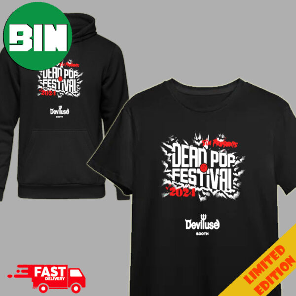 Sim Presents Dead Pop Festival 2024 Deviluse Booth Merchandise T-Shirt Hoodie