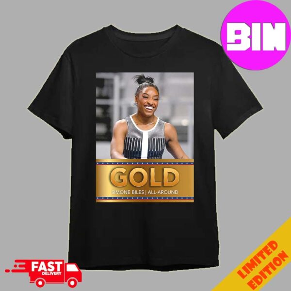 Simone Biles Champions Gymnast To Win 9 US All Around Titles Xfinity Champs NBC Olympics 2024 Unisex Essentials T-Shirt