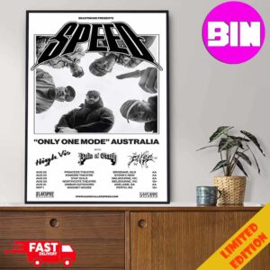 Speed Australia Tour 2024 Only One Mode Schedule List Date Home Decor Poster Canvas