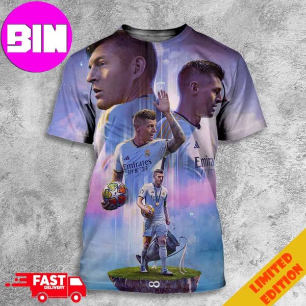 Tribute To The Retirement Of Toni Kroos Thanks For Everything Legend Of Real Madrid All Over Print Unisex T-Shirt