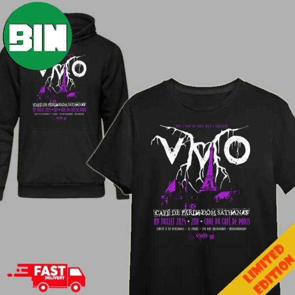 VMO Violent Magic Orchestra July 9 2024 Cave du Cafe de Paris France UME Cave 50 Billets La Cohue VMO SECRET SHOW T-Shirt Hoodie