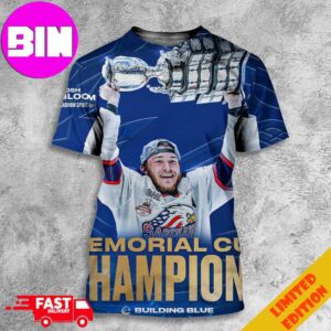 Vancouver Canucks Give It Up For Josh Bloom Scoring The Game-Winning Goal Bloom Helped The Saginaw Spirit Win The 2024 Memorial Cup Building Blue All Over Print Unisex T-Shirt