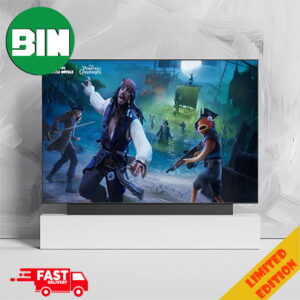 Captain Jack Sparrow Will Be Available In The Cursed Sails Event Pass Pirates Of The Caribbean x Fortnite Home Decorations Poster Canvas