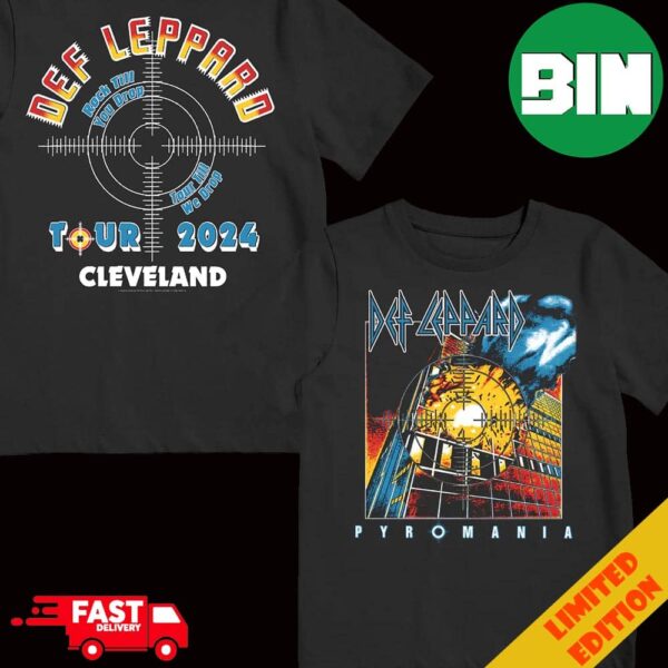 Def Leppard Pyromania Rock Till You Drop Tour Till We Drop Tour 2024 Cleveland T-Shirt