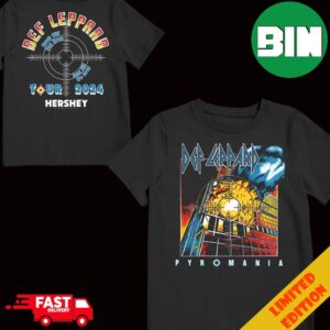 Def Leppard Pyromania Rock Till You Drop Tour Till We Drop Tour 2024 Hershey T-Shirt