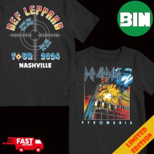 Def Leppard Pyromania Rock Till You Drop Tour Till We Drop Tour 2024 Nashville T-Shirt