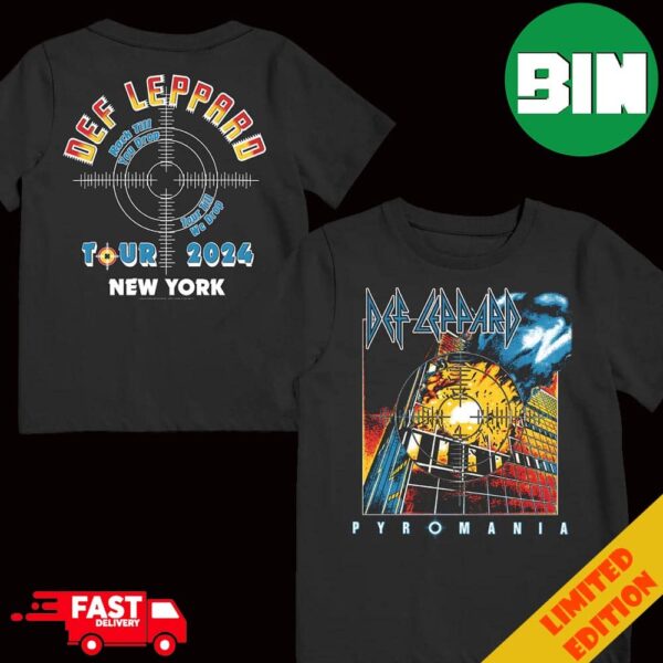 Def Leppard Pyromania Rock Till You Drop Tour Till We Drop Tour 2024 New York T-Shirt