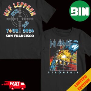 Def Leppard Pyromania Rock Till You Drop Tour Till We Drop Tour 2024 San Francisco T-Shirt