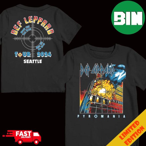 Def Leppard Pyromania Rock Till You Drop Tour Till We Drop Tour 2024 Seattle T-Shirt