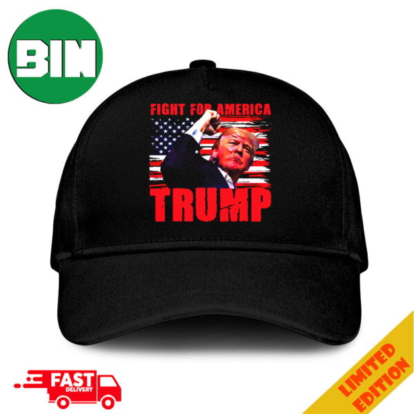 Donald Trump Fight For America US Flag Elections 2024 Trump Shooting Trend Classic Hat-Cap Snapback