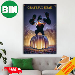 Grateful Dead Poster From Their Concert Series At Madison Square Garden Back In 89 Now Available Home Decor Poster Canvas