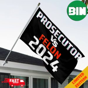 Kamala Harris Prosecutor vs Felon Donald Trump 2024 Garden House Flag