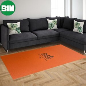 Logo With Orange Background Home Decor For Living Room Hermes Rug Carpet