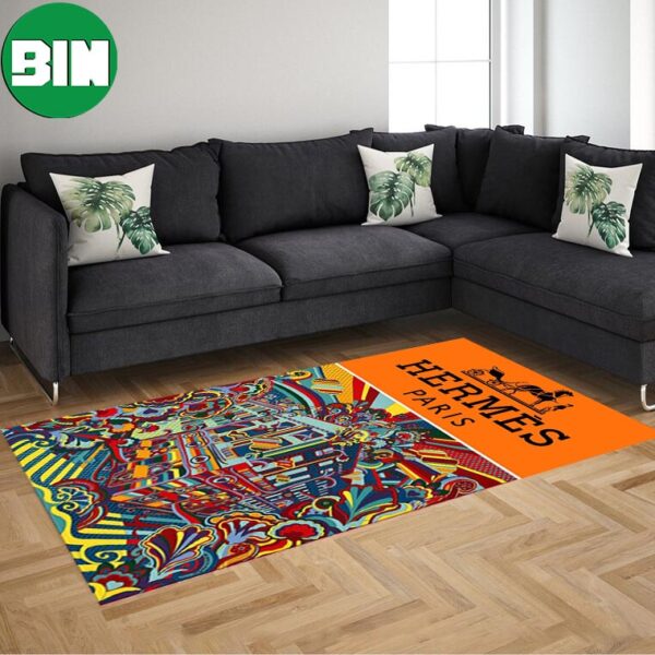 Luxury And Fashion Style Home Decor For Living Room And Bed Room Hermes Rug