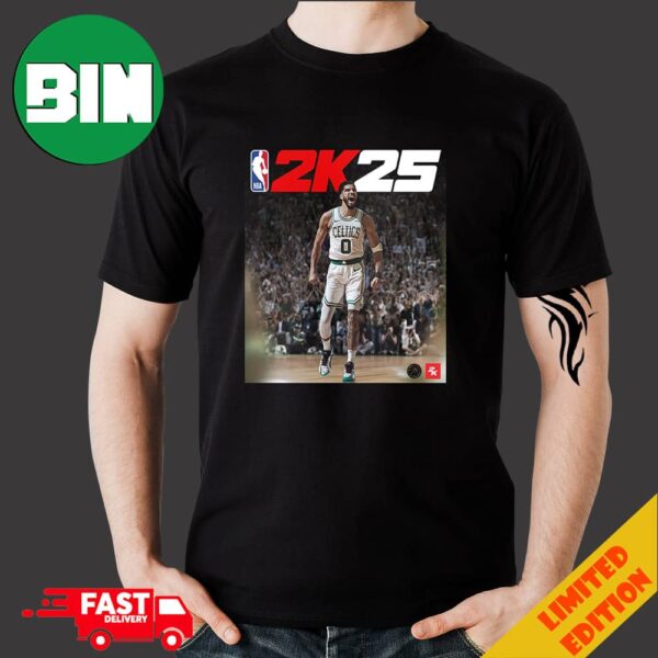 NBA Champion And 2K Cover Has A Nice Ring To It Jayson Tatum Is Our NBA2K25 Standard Edition Cover Athlete Merchandise T-Shirt