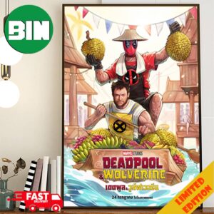 New International Posters For Deadpool And Wolverine Marvel Studios Thailand Poster Poster Canvas