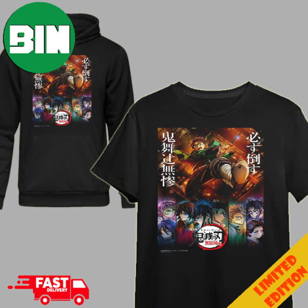 Official Infinity Castle Arc Film Trilogy Kimetsu No Yaiba Demon Slayer T-Shirt Hoodie