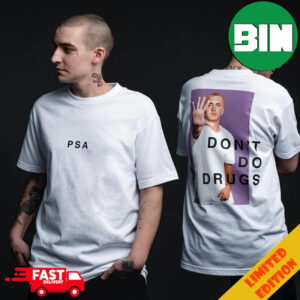 PSA Don’t Do Drugs Eminem Slim Shady LP 20th Anniversary Two Sides T-Shirt