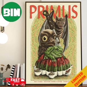 Primus July 15 2024 Mountain America Center Idaho Falls ID Limited Poster Merchandise Poster Canvas