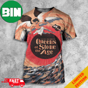 Queens Of The Stone Age July 4 2024 Roma Summer Fest  In Rome Italy By Sabrina Gabrielli 3D T-Shirt