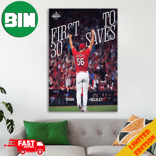 Ryan Helsley Notches His 30th Save Of The Season In A Dominant Performance MLB x Loan Depot Home Decor Poster Canvas