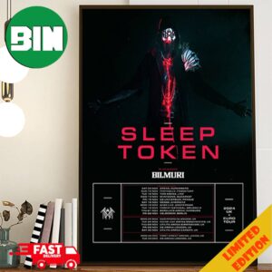 Sleep Token The European And United Kingdom Rituals Plus Guests Bilmuri 2024 Tour Schedule Lists Poster Canvas