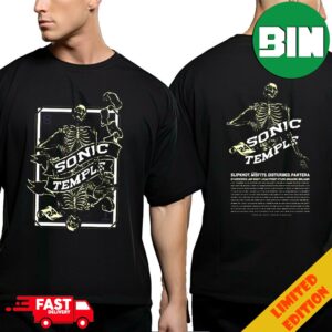 Sonic Temple 2024 Festival Reflect Version Merchandise Limited Line Up Two Sides T-Shirt