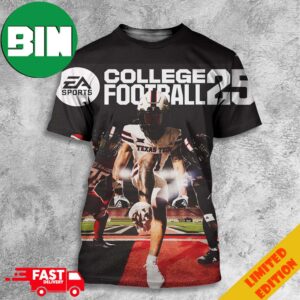 Texas Tech Red Raiders Football EA SPORTS College 25 x Team Adidas 3D T-Shirt