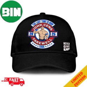 The Last Time Is Now John Cena 2025 Farewell Tour Never Give Up WWE Merchandise Classic Hat-Cap Snapback
