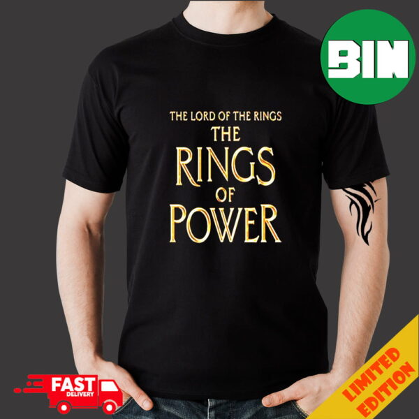 The Lord Of The Rings-The Rings Of Power Logo Merchandise T-Shirt