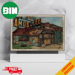 The Mighty Amos Lee Tour 2024 Schedule Lists Limited Edition Poster Merchandise Home Decorations Poster Canvas