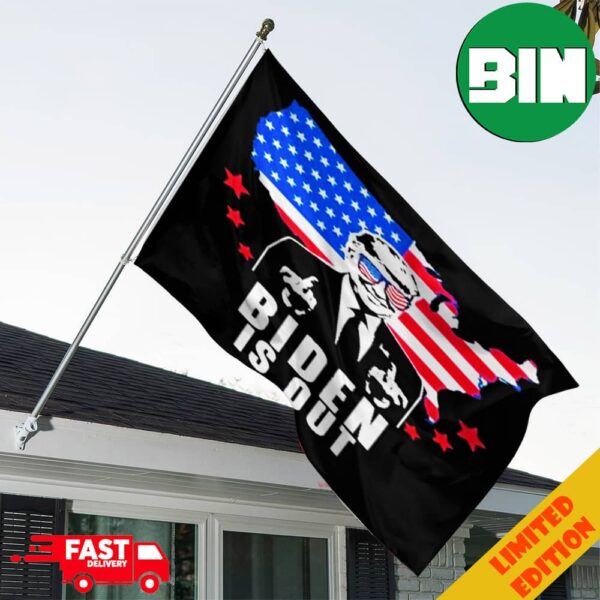 Trump Fucking Biden Is Out Garden House Flag