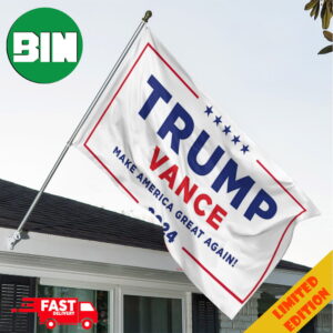 Trump Vance Make America Great Again 2024 Wear By Hulk Hogan Garden House Flag Home Decor