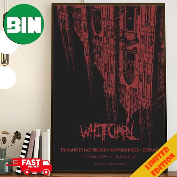 Whitechapel Shows In August 2024 On EU Festival Tour Poster Canvas