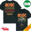 ACDC Paris We Salute You Hippodrome Paris Longchamp 13 August PWRD UP Tour L’Europe 2024 Two Sides T-Shirt Fan Gifts